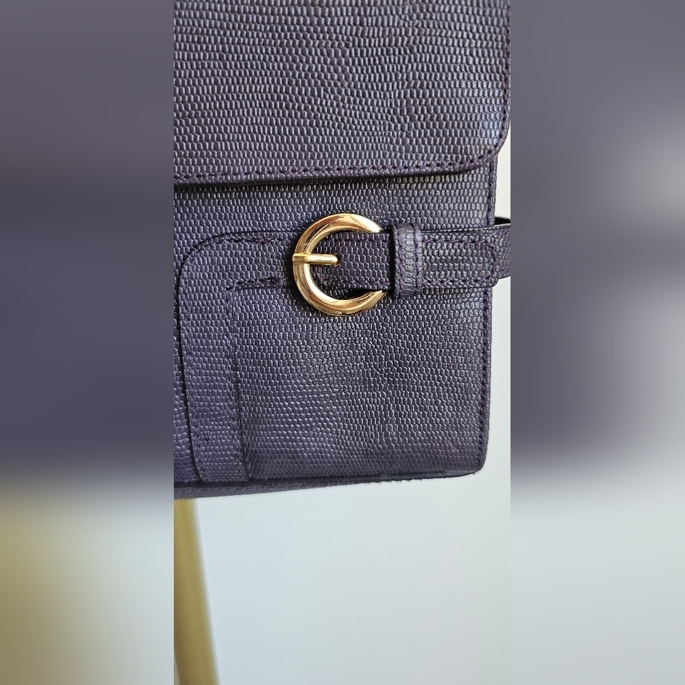 LORD & TAYLOR vintage purple shoulder bag - Picture 4 of 8